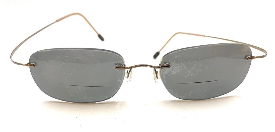 Marcos de gafas Marchon Airlock 700/12S 104 titanio marrón sin montura 59-20 135 Foto 2 de 4