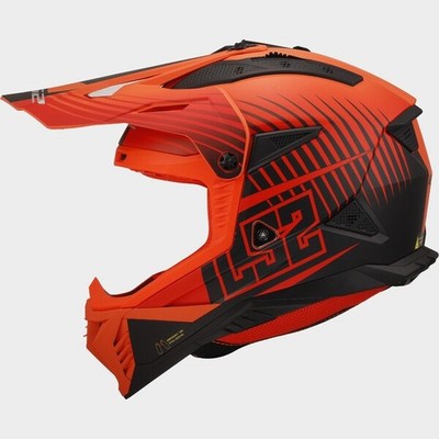 Offroad Motorradhelm LS2 MX708 FAST 2 Duck Cross-Helm matt-orange ECE 22/06