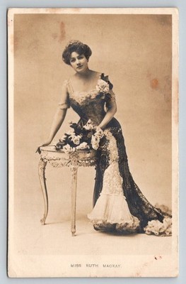 RPPC  Actress  Miss Ruth Mackay  Postcard