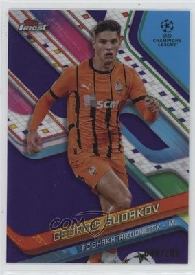 2024 Topps Finest UEFA Club Competitions /299 Georgiy Sudakov #40 Rookie RC 1dd7