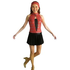 Lot of 9 Oh Yeah 1-CXS, 2-6x7, 6-CM Dance Costume Dress With Applique  Headwrap