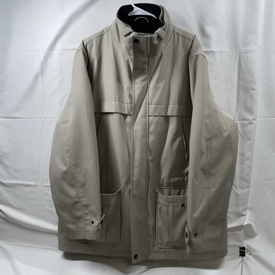 Michael Kors Mens XL Water Resistant Removable Liner Beige Jacket Coat