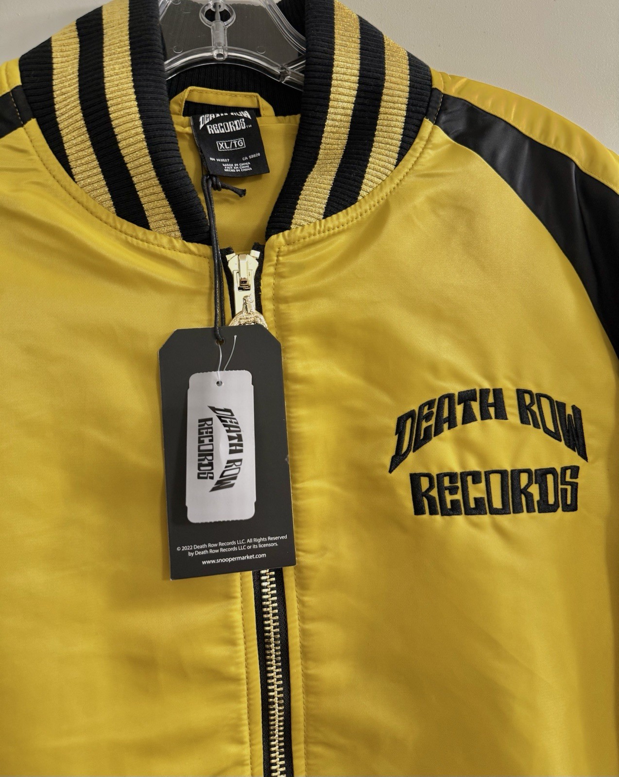 FILA NUOVO Death Row Records Giacca Bomber Lungo Uomo Edizione Limitata Tg XL Snoop Dogg