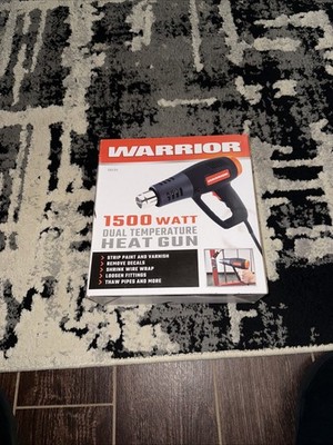 NEW IN THE BOX Warrior 1500W Dual Temperature Heat Gun Home Work Shops Crafts