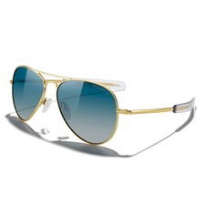 Classic Aviator Military Polarized Sunglasses for Men or Women S8562
