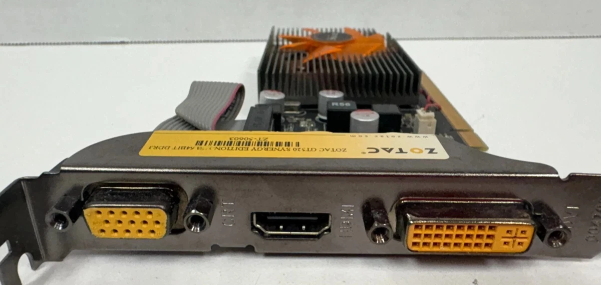 XFX NVIDIA GeForce GT 520 1GB DDR3 64-bit PCI-E 2.0 x16 - Informática - Loja de