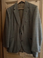 Vintage 60s Daks for Simpson Tailored Tweed Pure Wool Blazer Jacket Size 44 Reg