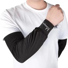 Ice Silk Sleeves Women Summer Sun Protection Men Fishing Cycling Breathable Two-