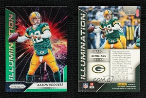 2016 Panini Prizm Illumination Green Prizm Aaron Rodgers #6