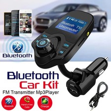 Wireless In-Car Bluetooth FM Transmitter MP3 Radio Adapter Car Kit USB Charger