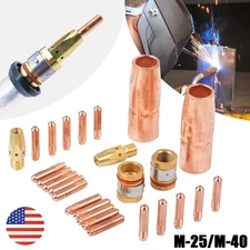 MIG Welding Gun Accessory Kit .035" Tip-Nozzle-Diffuser for Miller M-25/M-40 USA