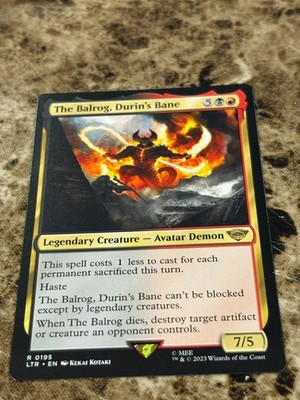 THE BALROG, DURIN'S BANE Magic MTG Lord of the Rings LOTR