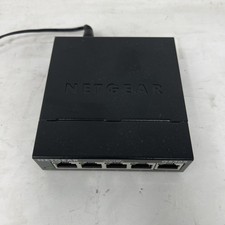 NETGEAR GS305 V3 5-Port Gigabit Ethernet Switch With UK Adapter- Tested Working