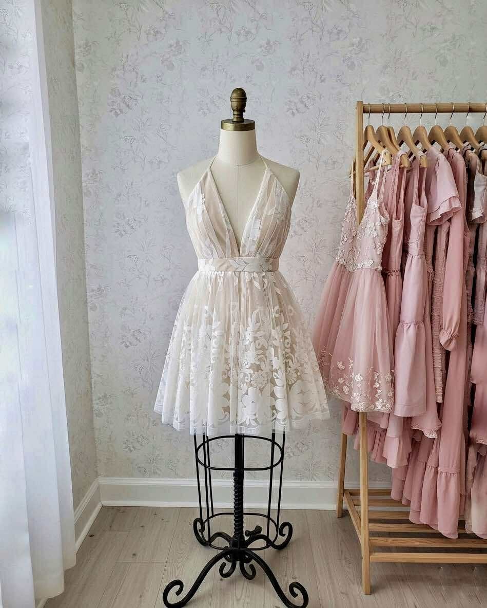Ever After Elegant Mini Dress Prom View 2