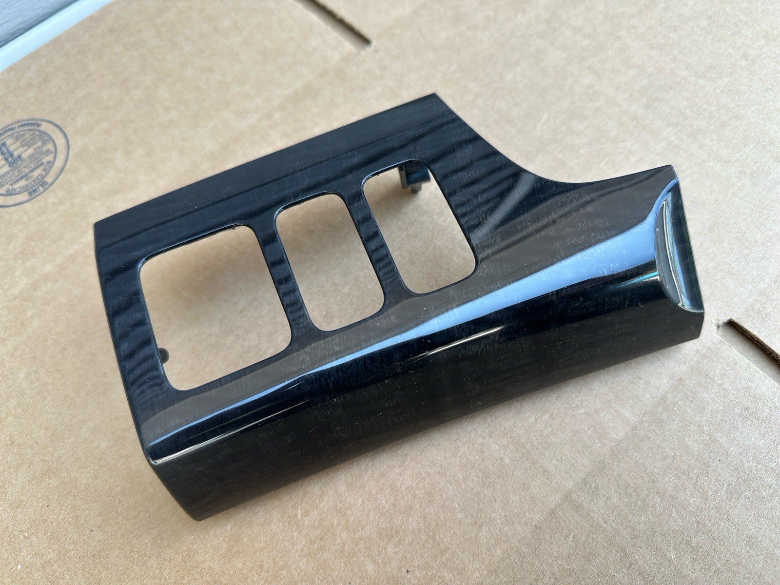 2007-2013 Acura MDX Dash Driver Left Mirror Switch Trim Panel Woodgrain Gray