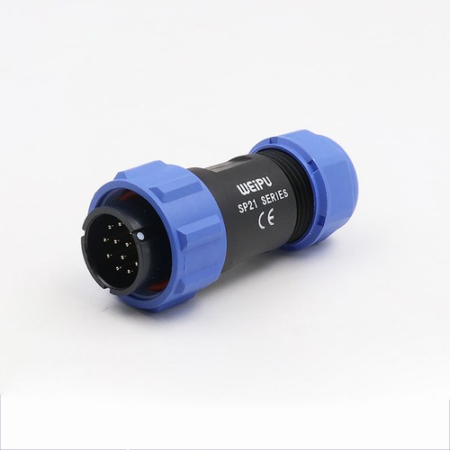 SP21 Waterproof Connector Panel Mount Circular IP68 Plug Flange Socket 2Pin-9Pin - Picture 20 of 27