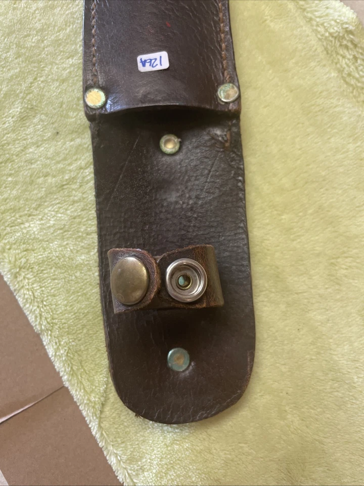 CUCHILLO CAZADOR BLANCO MANGO MADERA PUMA VINTAGE USADO!!!!AFILADO!!!! Años 60???? Foto 3 de 4