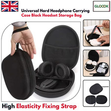 Universal Hard Headphone Carrying Case Black Headset Storage Bag Earphone Box