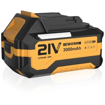 Lithium-Ion Battery 3000 mAh for EWORK 20V/21V Max Cordless Tools - High
