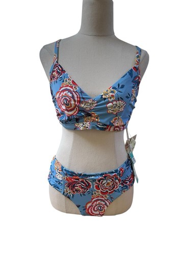 NUEVO Bikini Seafolly Vida Blooms 2 Piezas AU 12 DD Copa Top con Aros y Pantalón Retro - Imagen 8 de 14
