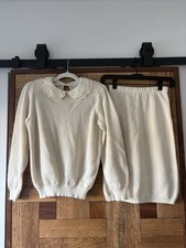 Gunne Sax  Jessica McClintock Vintage Two Piece Knit Sweater Skirt Set