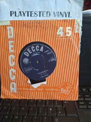 TOM JONES THUNDERBALL THEME FROM JAMES BOND 007 MOVIE VG DECCA 7'' VINYL 45