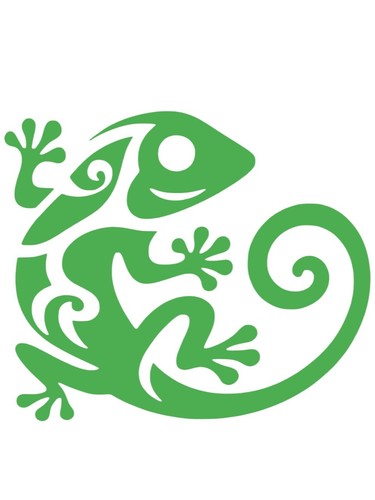 Gecko Decal Sticker XLARGE 55cm window car van wall lizard tribal Celtic Knot - Picture 3 of 12