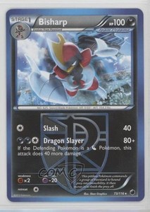 Bisharp Reverse Foil Pokémon Black & White Plasma Freeze #73