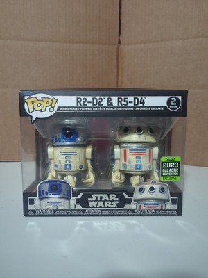 Funko Pop! Vinyl: Star Wars - R2-D2 & R5-D4 - 2 Pack (2023 Galactic Convention)
