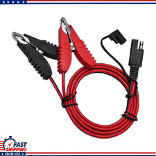 14AWG 3.2FT Alligator Clip to SAE Connector Wire, Quick Disconnect Battery Clamp
