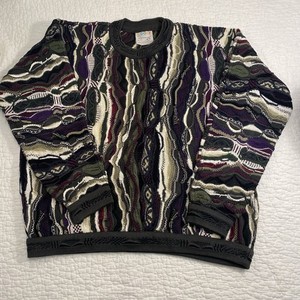 COOGI Australia Authentic Colorful 3D Cotton Knit Pullover Sweater Unisex Small