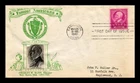 DR JIM STAMPS US CHARLES W ELIOT FAMOUS AMERICANS FDC CROSBY PHOTO COVER