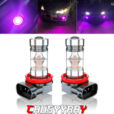 2x Purple H11/H8 LED Fog Driving Lights DRL Bulbs For 2006-2018 Honda Civic
