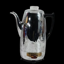 Vintage Coffee Matic Universal Electric Percolator Model #4458 (No Cord) 