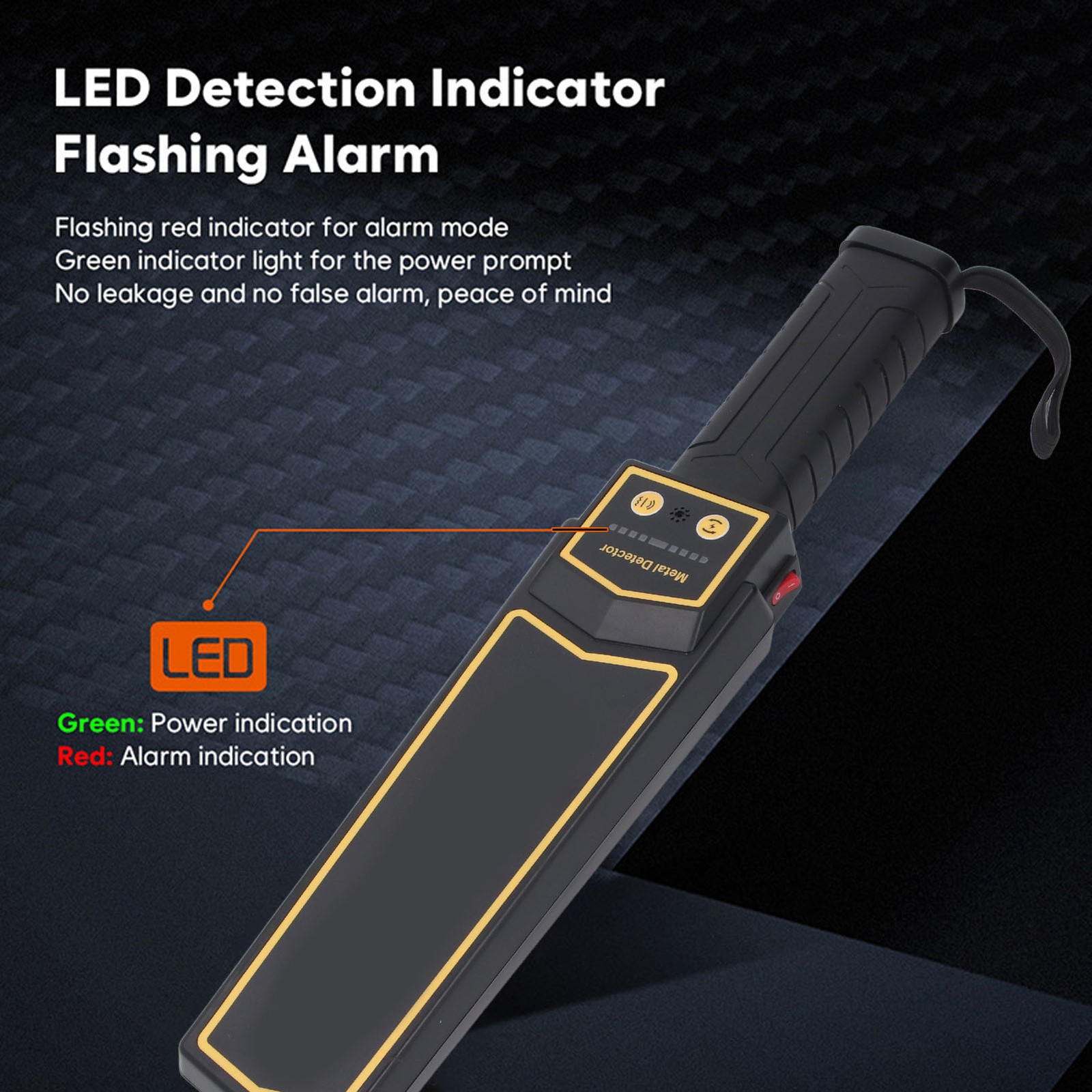 High Sensitivity Handheld Metal Detector For Airports Security Schools Museums