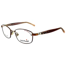 Easytwist ET975 Unisex Metal Eyeglass Frame 010 Satin Brown 47-15 360° Hinges