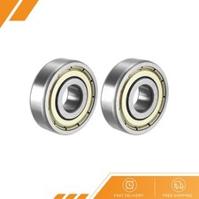 2pcs - Deep Groove Ball Bearing 6200ZZ Double Shield Chrome Steel Bearings