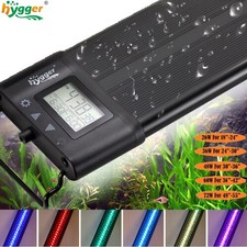 hygger 18 24 30 36" Fish Tank LED Light RGB 24/7 Mode Full Spectrum Auto On/Off