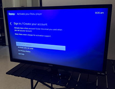 SANYO 32in LED 1080p Roku Smart HDTV Flat Screen TV w/ Remote