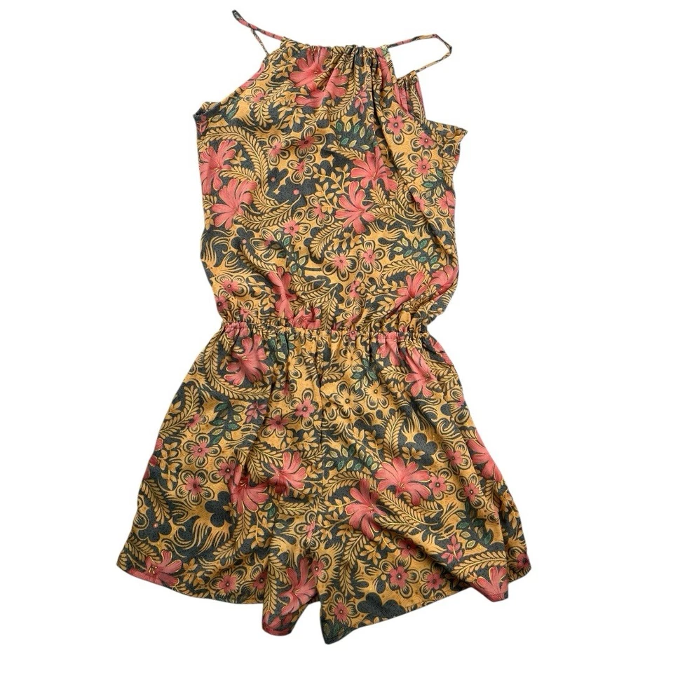 Nuevo con etiquetas Mameluco Raga Anthropologie Mujer Boho Estampado Floral Talla S Foto 4 de 4