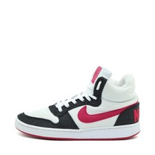 Nike Damen Court Vision High Schuh Weiß/Schwarz/Pink Kultfarbe Sneaker EU 39