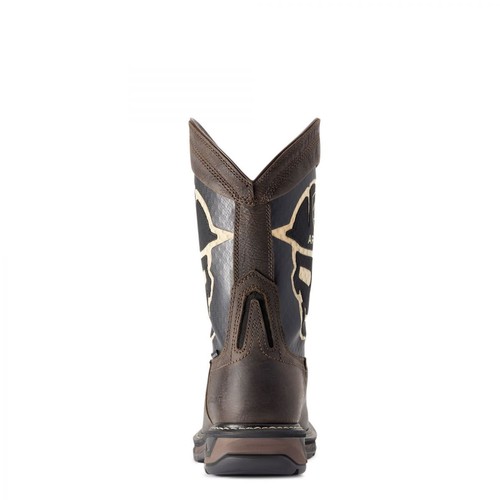 ARIAT WORK Men's 10" WorkHog XT VentTEK Bold Carbon Toe Work Boot Iron Coffee - - Picture 5 of 6