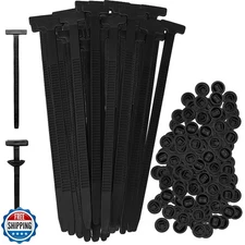 Nylon UniversalCable Tie Buckles – T-Head Self-Locking Fasteners for Car Fend