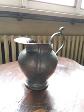 Antica Brocca Caraffa In Peltro Per Liquidi Firmata Ghezzi Alberto