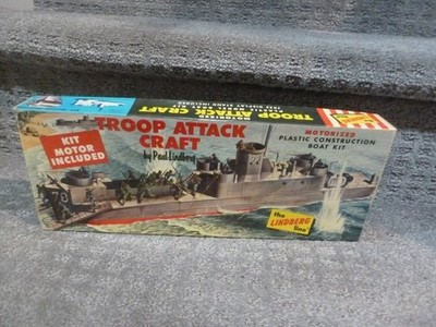 TROOP ATTACK CRAFT BOAT Paul Lindberg motorized model kit NEW RARE