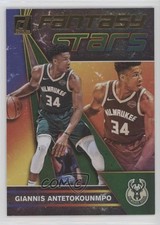 2019-20 Panini Donruss Fantasy Stars Green Flood Giannis Antetokounmpo #1 n0c
