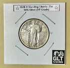 1928-D Standing Liberty Quarter ✦ Better Date ✦ VF Higher Grade ✦ 90% Silver