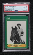 1991 Horse Star Jockey Star Cards Eddie Arcaro #8 PSA 10 GEM MT 0h2x