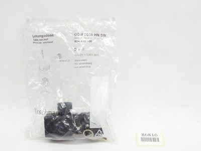 Hirschmann Leitungsdose GDM 2016 HN SW / 934439-100 / Neu OVP