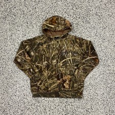 Vintage Y2K Team Realtree Camo Pullover Hoodie Size Medium